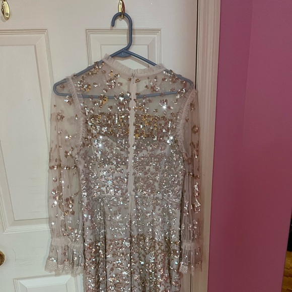 Needles and Thread sequence dress knee length size 8 - Picture 9 of 11